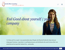 Tablet Screenshot of butterflyeffectcoaching.co.uk
